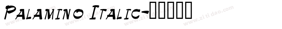 Palamino Italic字体转换